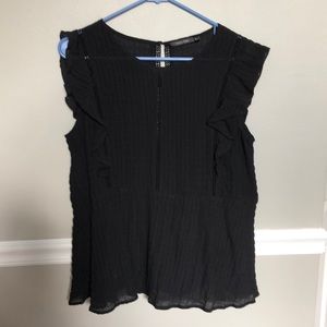 Black Sleeveless Blouse